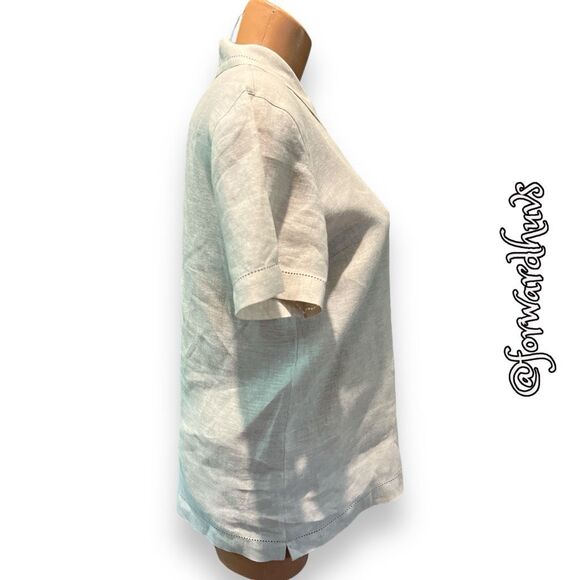 Talbots 100% Irish Linen Shirt Size 6 - Picture 7 of 13